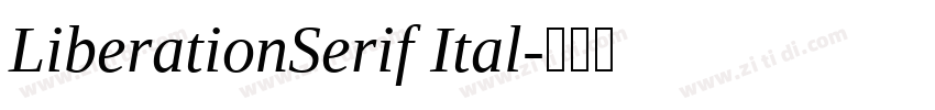 LiberationSerif Ital字体转换